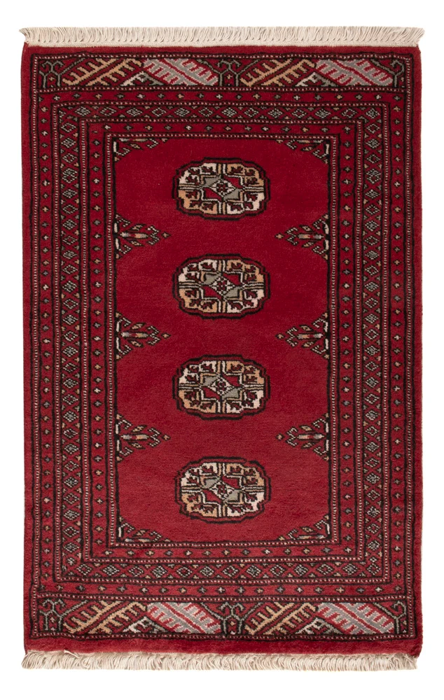 Pakistan Teppich 63x97cm - Orientteppich - rot