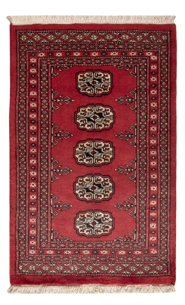 Pakistan Teppich 63x98cm - Orientteppich - rot