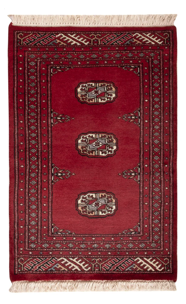 Pakistan Teppich 64x94cm - Orientteppich - rot