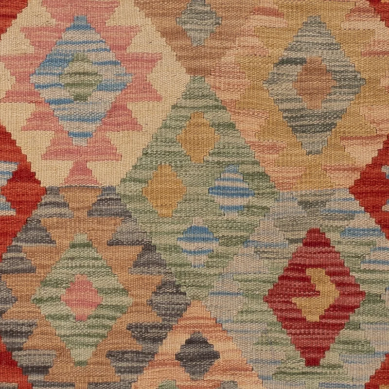 Kelim Teppich - Splash - 98 x 141 cm - bunt