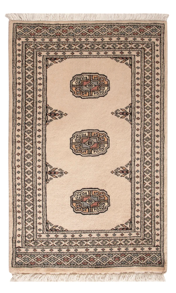 Pakistan Teppich 60x96cm - Orientteppich - creme