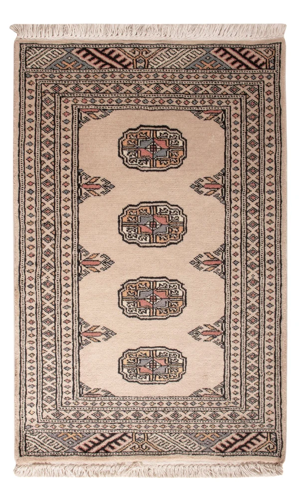 Pakistan Teppich 62x95cm - Orientteppich - creme