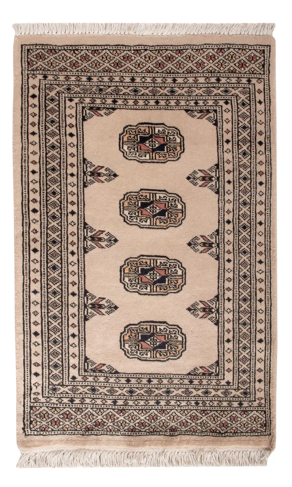 Pakistan Teppich 62x93cm - Orientteppich - creme