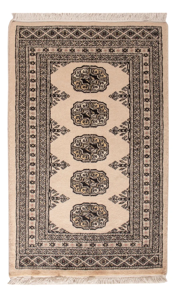 Pakistan Teppich 62x94cm - Orientteppich - creme