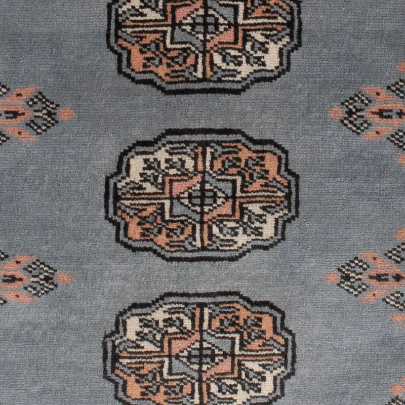 Pakistan Teppich 63x92cm - Orientteppich - hellblau
