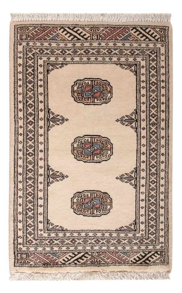 Pakistan Teppich 63x92cm - Orientteppich - creme