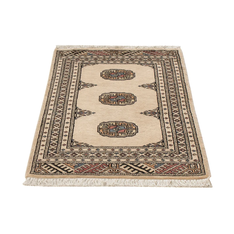 Pakistan Teppich 63x92cm - Orientteppich - creme