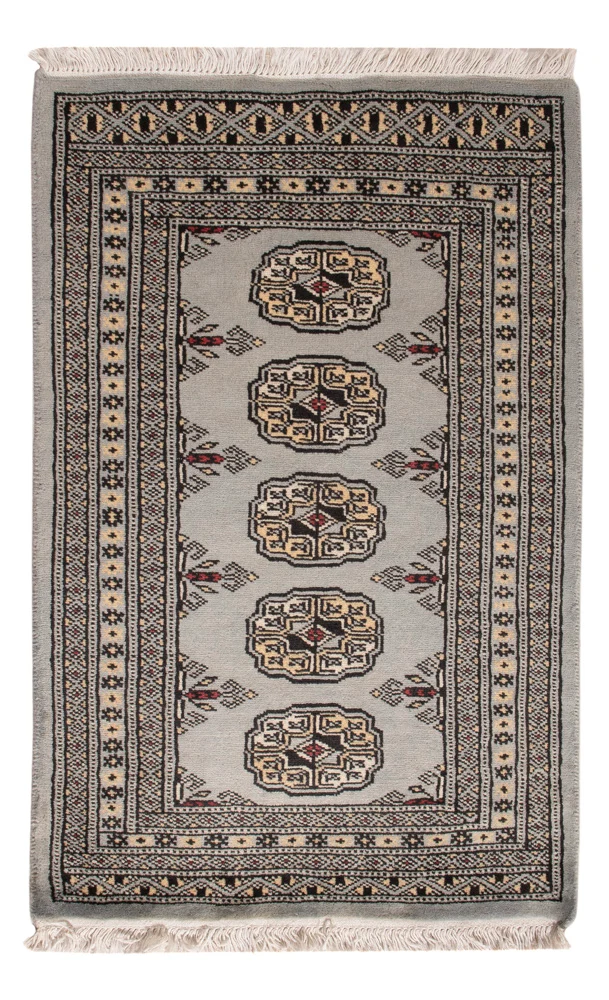 Pakistan Teppich 61x92cm - Orientteppich - grau