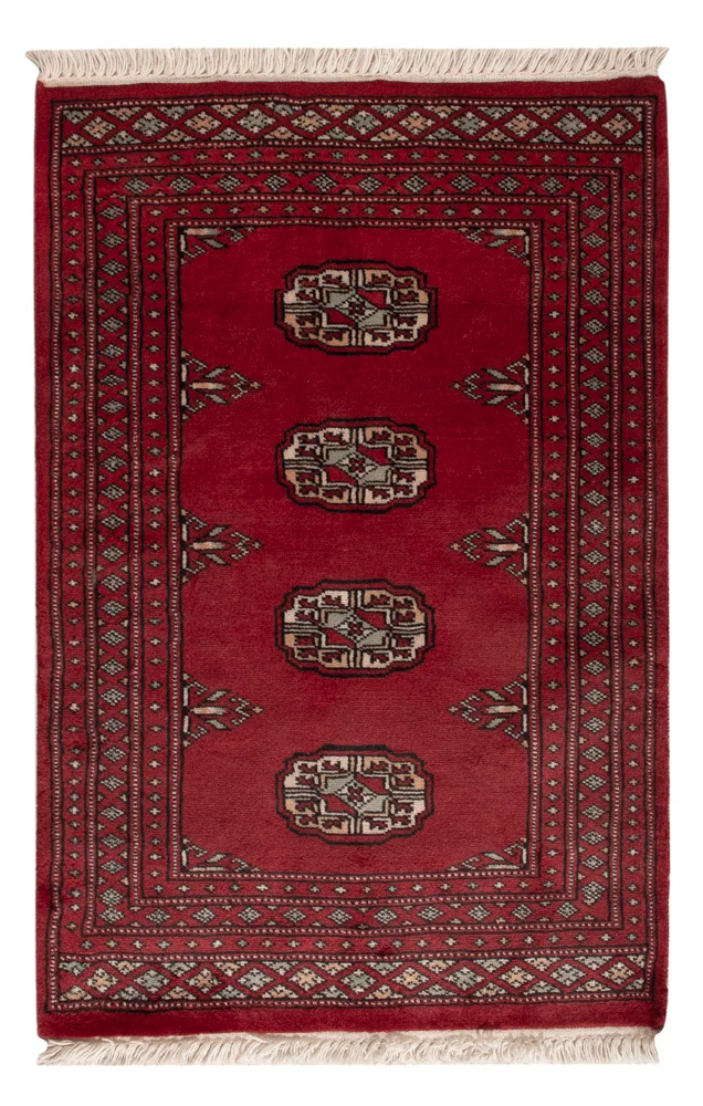 Pakistan Teppich 63x94cm - Orientteppich - rot
