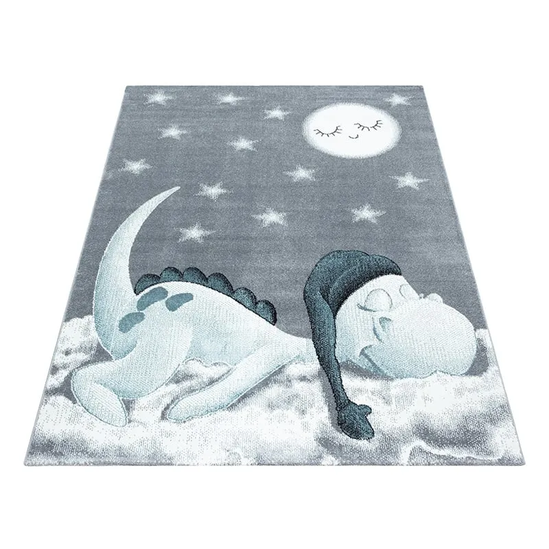 Kinderteppich Dino - Bambi Blau
