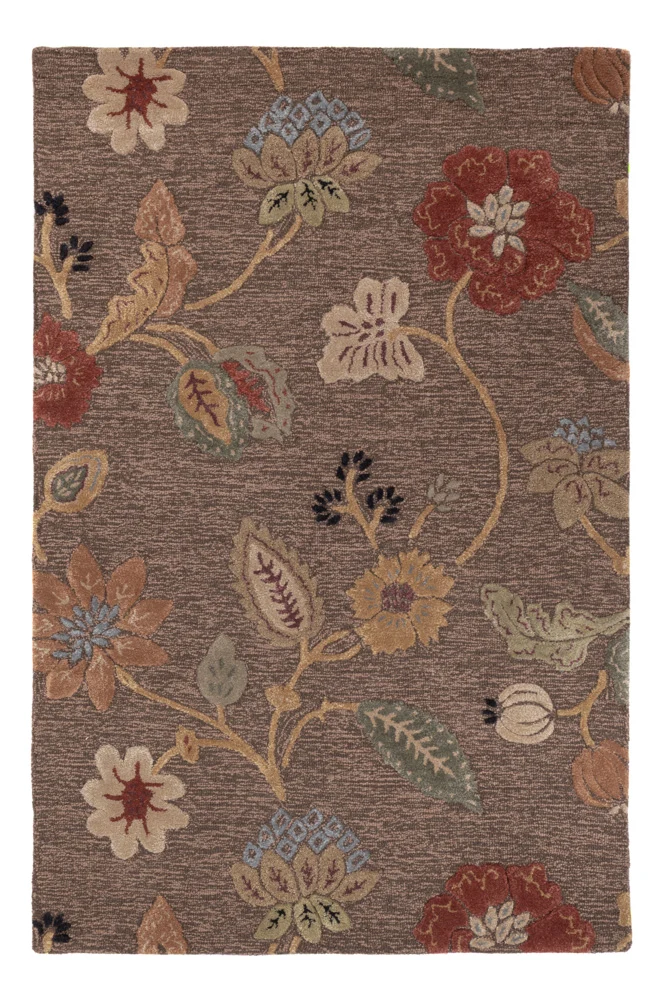 Wollteppich 120x185cm - silber