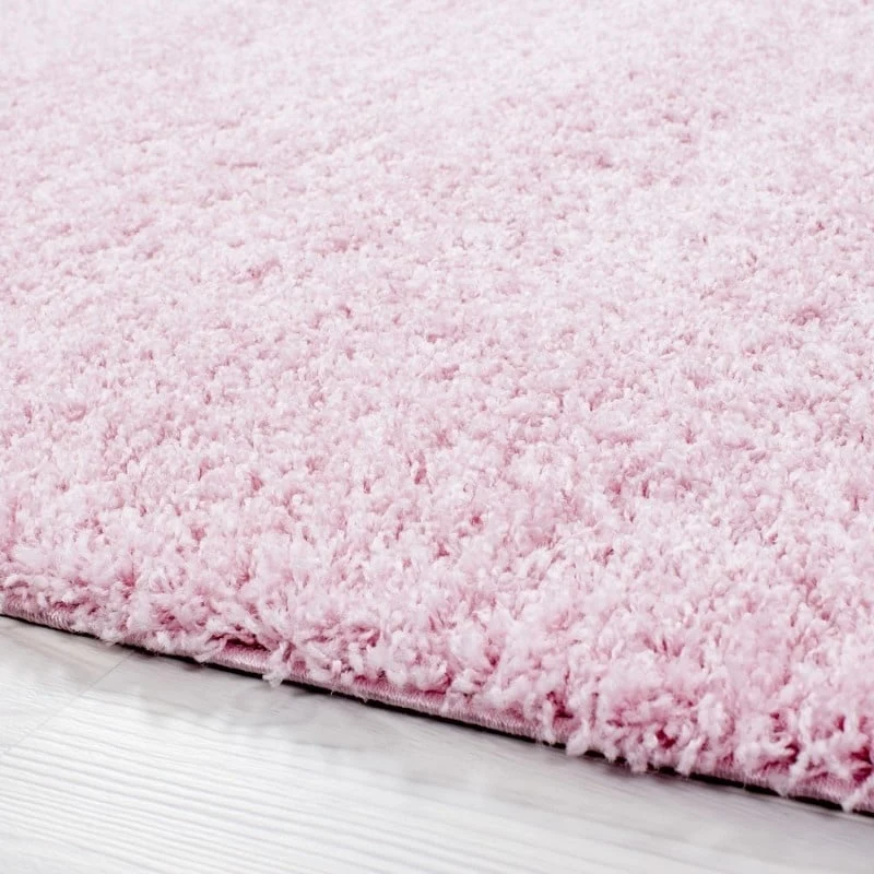 Hochflor Läufer - Life Rosa