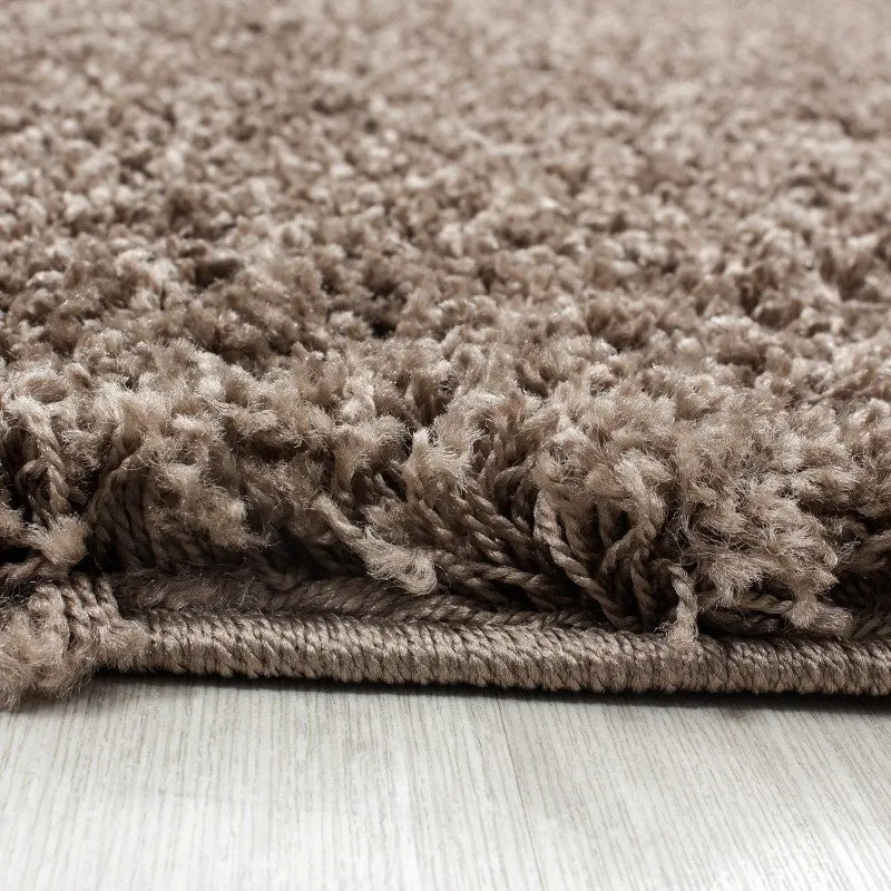 Hochflor Läufer - Life Hellbraun