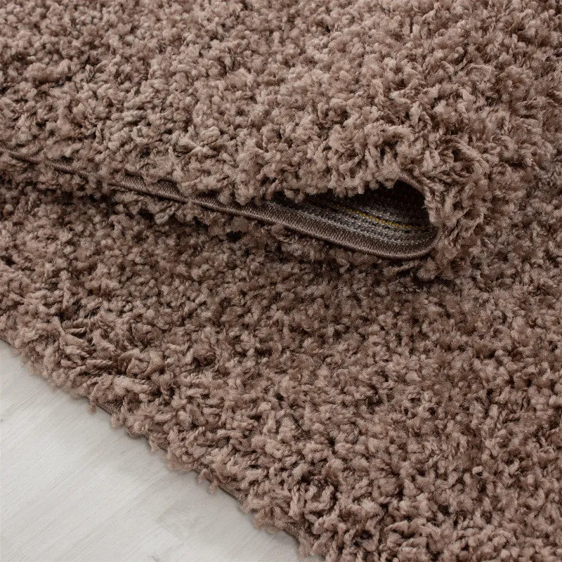 Hochflor Läufer - Life Hellbraun