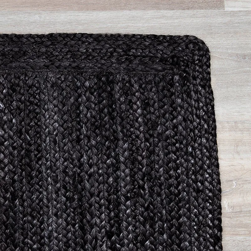 Jute Teppich - Fair Schwarz