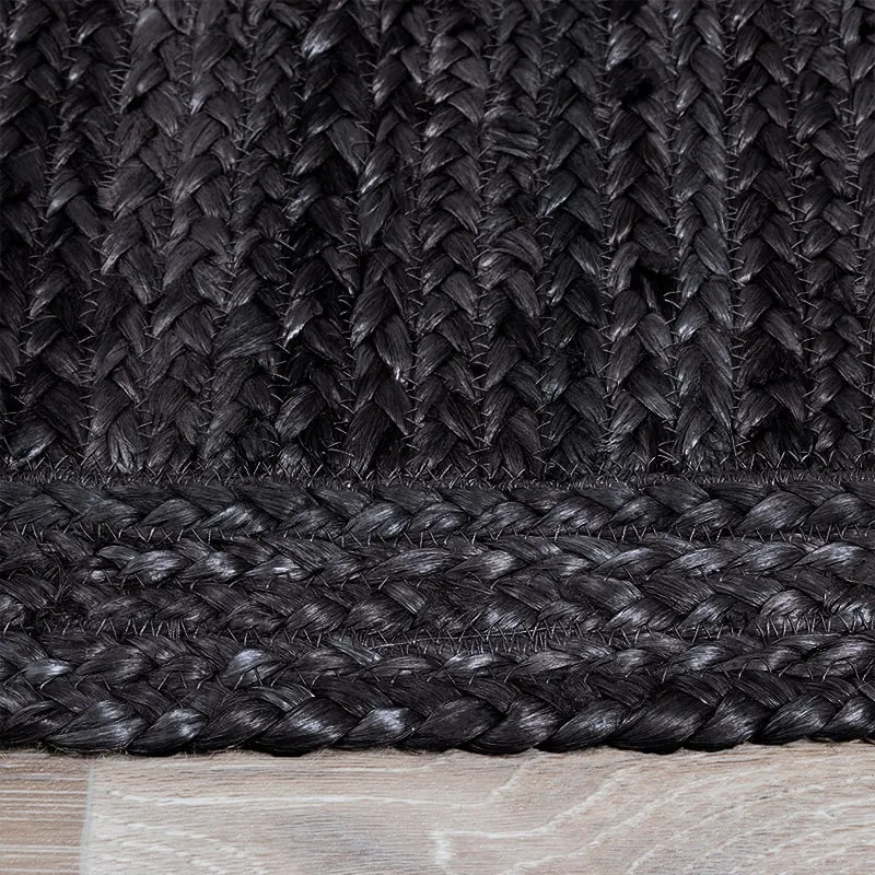 Jute Teppich - Fair Schwarz