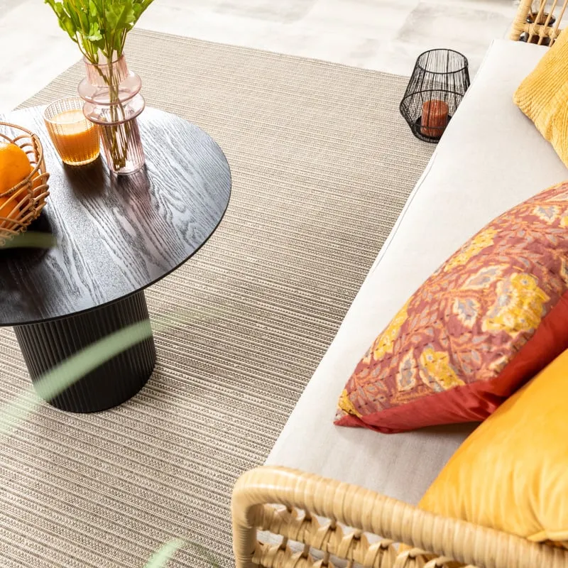 In- & Outdoor Jute Teppich - Nomad Melange Creme