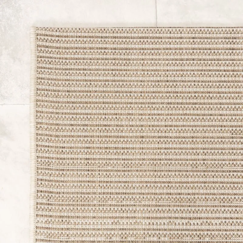 In- & Outdoor Jute Teppich - Nomad Melange Creme