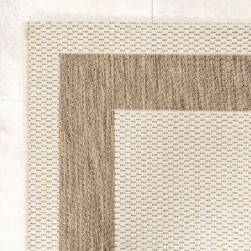 In- & Outdoor Jute Teppich - Nomad Edge Creme