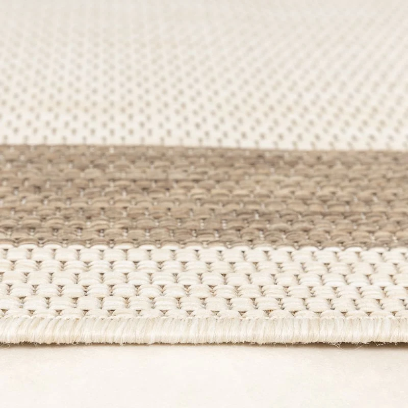 In- & Outdoor Jute Teppich - Nomad Edge Creme