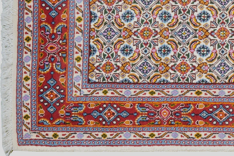 Moud Mahi · Handgeknüpft – Beige, 118x79 cm