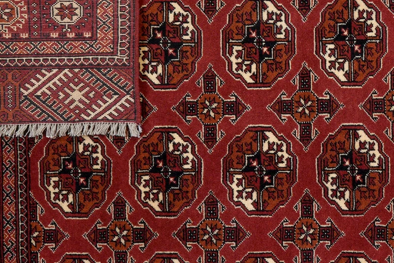 Turkman · Handgeknüpft – Rot, 201x134 cm