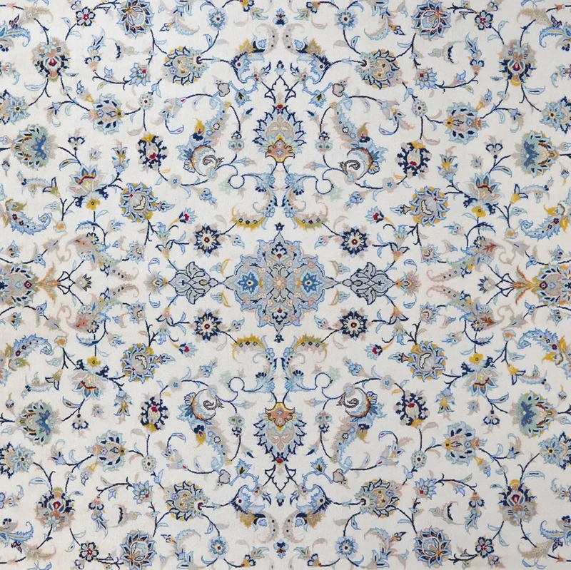 Kashan · Handgeknüpft – Beige, 417x308 cm