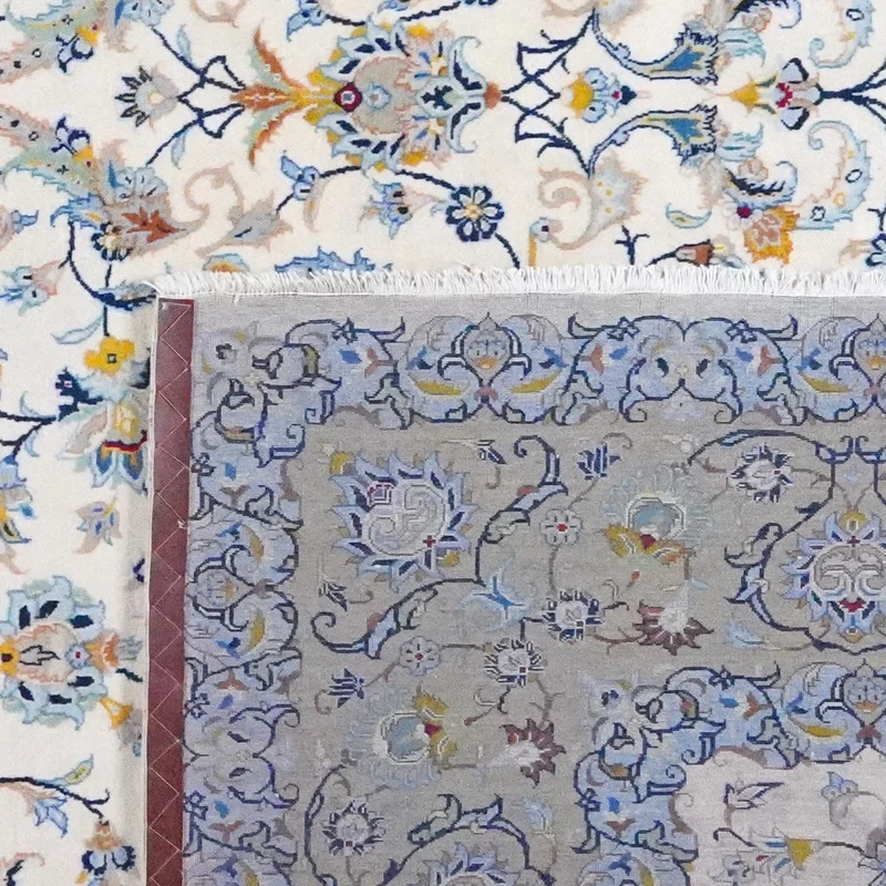 Kashan · Handgeknüpft – Beige, 417x308 cm