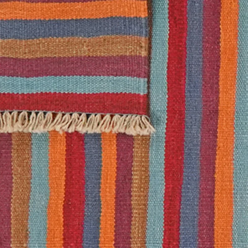 Kelim Gashgai · Handgewebt – Bunt, 199x63 cm