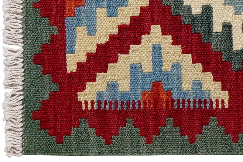 Kelim Gashgai · Handgewebt – Rot, 62x45 cm