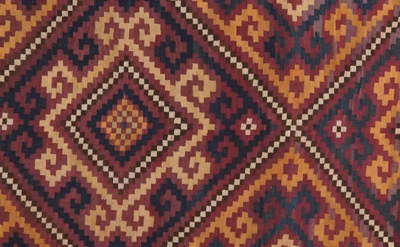 Kelim Belutch · Handgewebt – Bunt, 402x190 cm