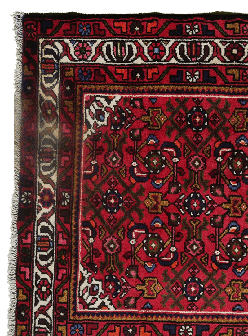 Hosseinabad · Handgeknüpft – Rot, 318x94 cm