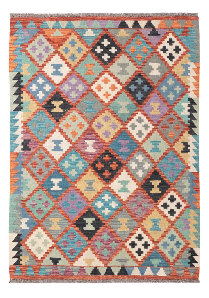 Kelim Maimene Teppich 104x150cm - bunt