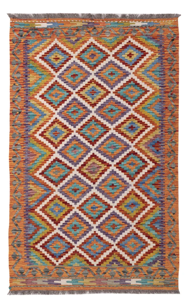 Kelim Maimene Teppich 98x156cm - bunt