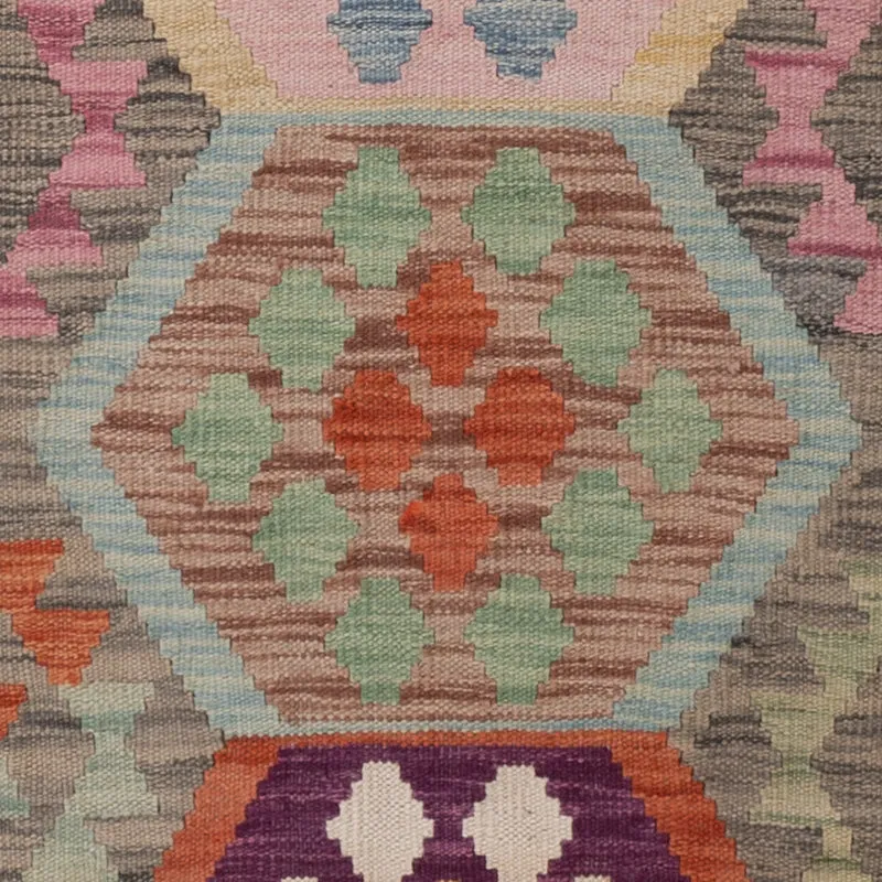 Kelim Maimene Teppich 100x151cm - bunt