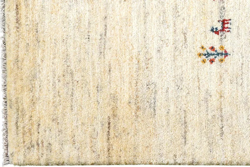 Gabbeh · Handgeknüpft – Beige, 128x88 cm