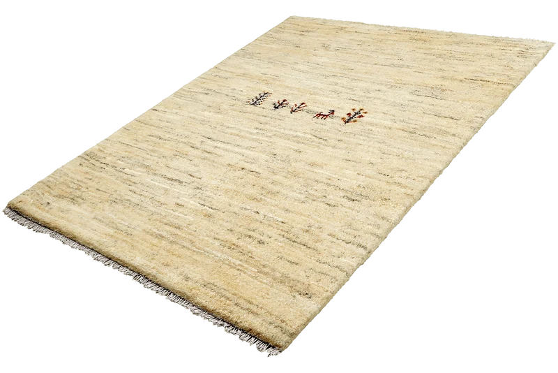 Gabbeh · Handgeknüpft – Beige, 128x88 cm
