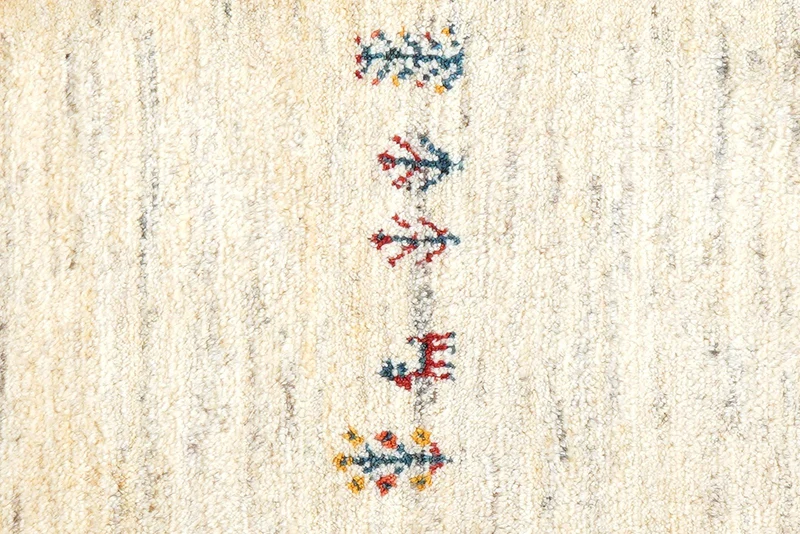 Gabbeh · Handgeknüpft – Beige, 128x88 cm