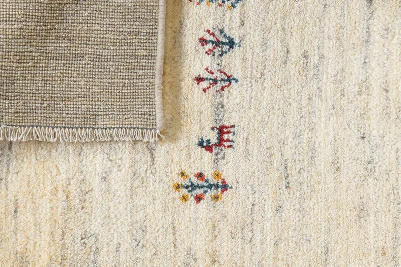 Gabbeh · Handgeknüpft – Beige, 128x88 cm