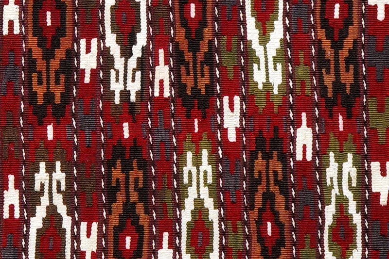 Kelim Turkman · Handgewebt – Bunt, 45x100 cm