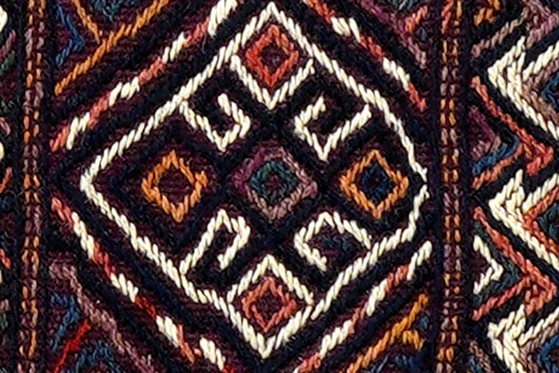Tasche · Handgefertigt – Bunt, 24x48 cm