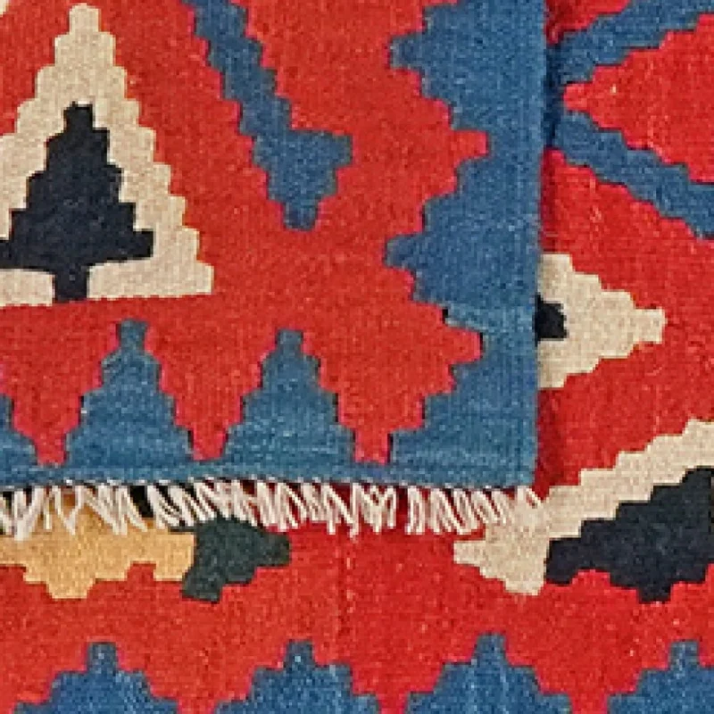 Kelim Gashgai · Handgewebt – Rot, 126x52 cm