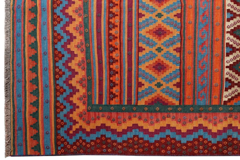Sumak Sirdjan · Handgewebt – Bunt, 229x156 cm