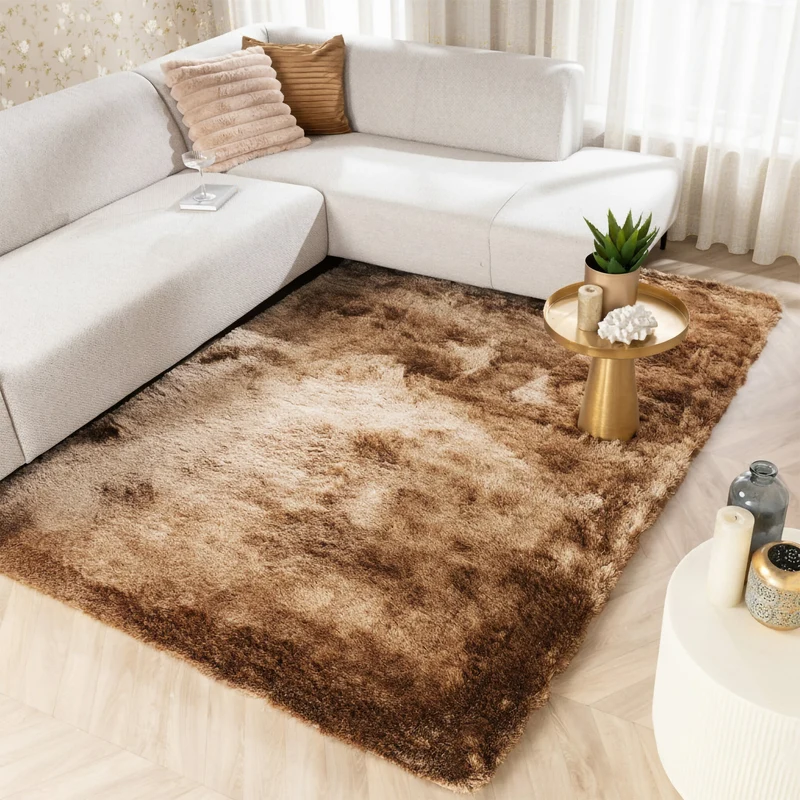Hochflor Teppich - Glorious Taupe