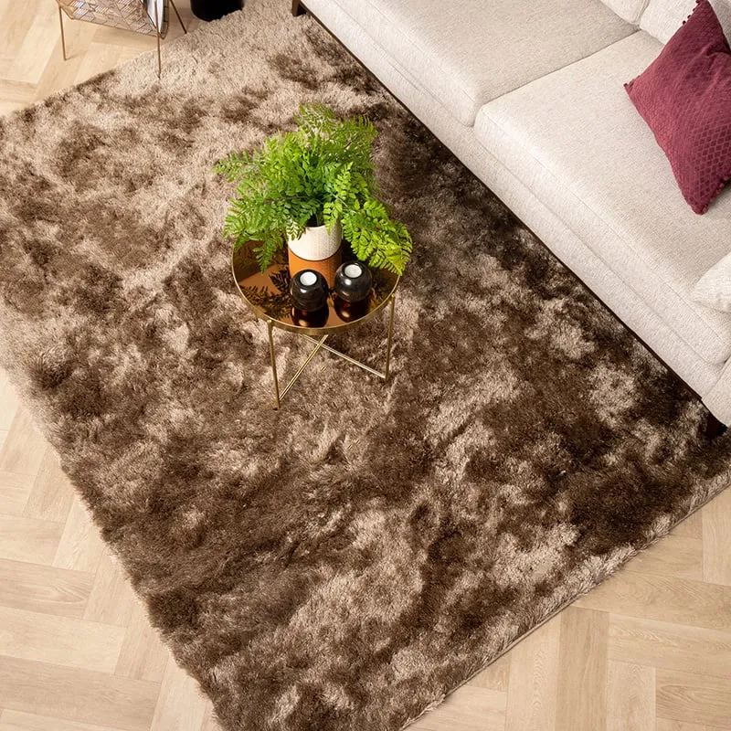 Hochflor Teppich - Glorious Taupe