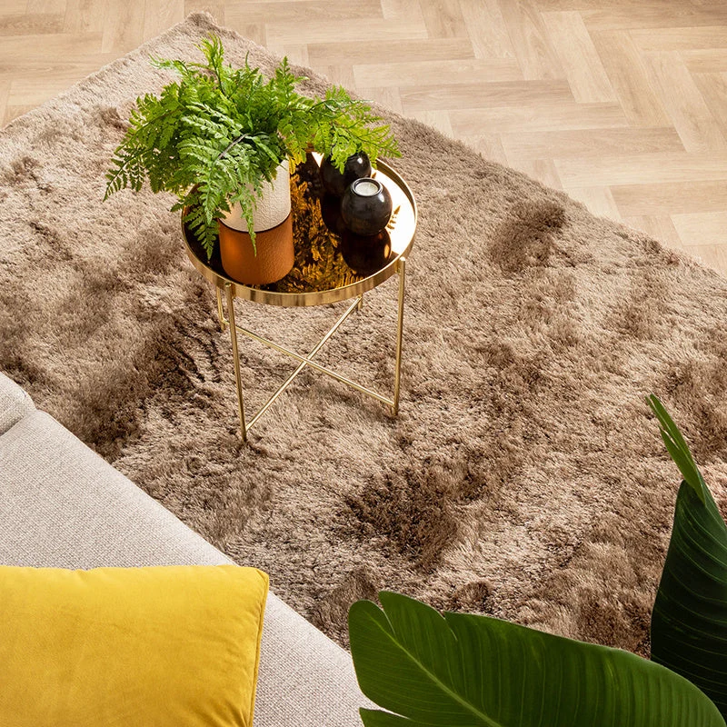 Hochflor Teppich - Glorious Taupe