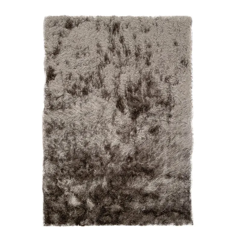 Hochflor Teppich - Glorious Silber Grau