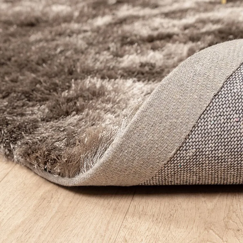 Hochflor Teppich - Glorious Silber Grau