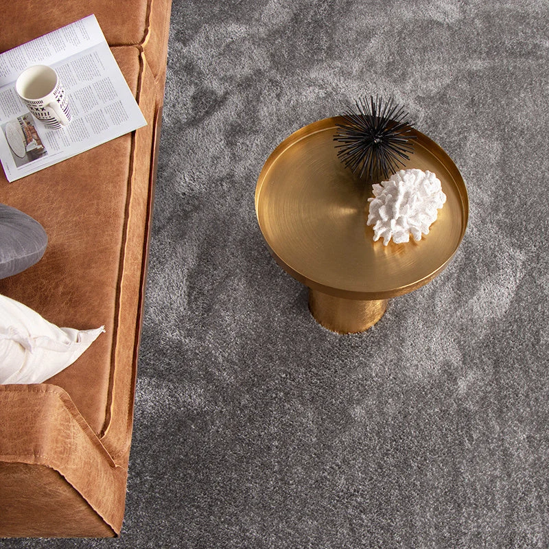 Hochflor Teppich - Glazy Hellgrau
