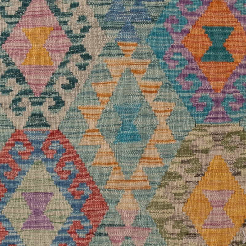 Kelim Teppich - Splash - 106 x 167 cm - bunt